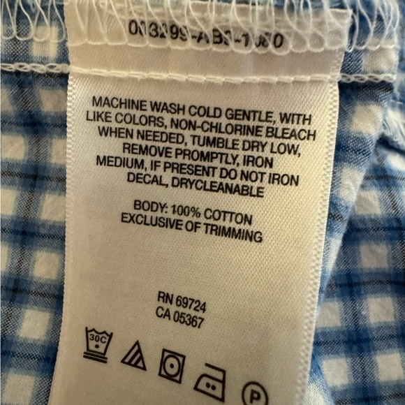 Columbia Men’s Large Short Sleeve Button Down Shirt Blue Plaid Regular NWOT - Picture 6 of 10